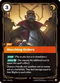 Marching Orders - (SFD-114/221) - Near Mint (*Foil )