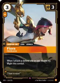 *Foil Fiora - Peerless — 110/221