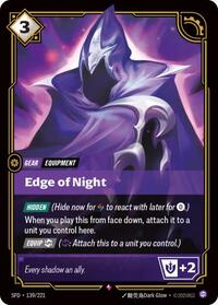Edge of Night - (SFD-139/221) - Near Mint (*Foil )