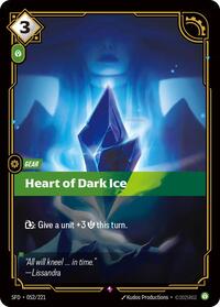 Heart of Dark Ice - (SFD-052/221) - Near Mint (*Foil )
