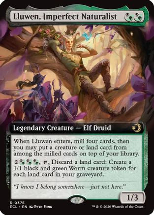Lluwen, Imperfect Naturalist (Extended Art) - Lorwyn Eclipsed #375