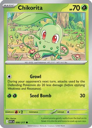 Chikorita - ME: Ascended Heroes #008