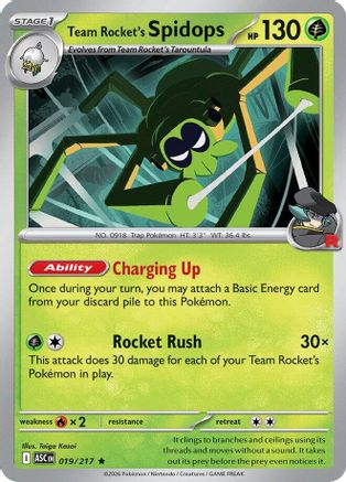 Team Rocket's Spidops - ME: Ascended Heroes #019