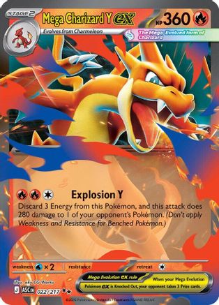 Mega Charizard Y ex - 022/217 - ME: Ascended Heroes #022