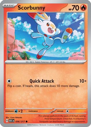Scorbunny - 036/217 - ME: Ascended Heroes #036