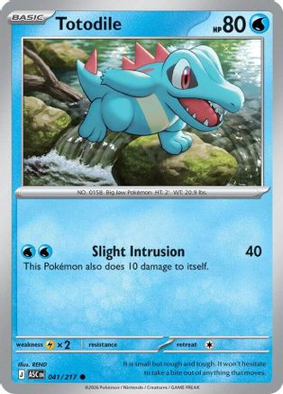 Totodile - ME: Ascended Heroes #041