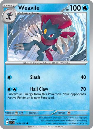 Weavile - 045/217 - ME: Ascended Heroes #045