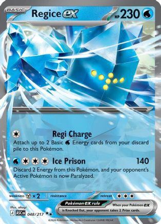 Regice ex - ME: Ascended Heroes #048