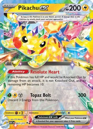 Pikachu ex - 057/217 - ME: Ascended Heroes #057