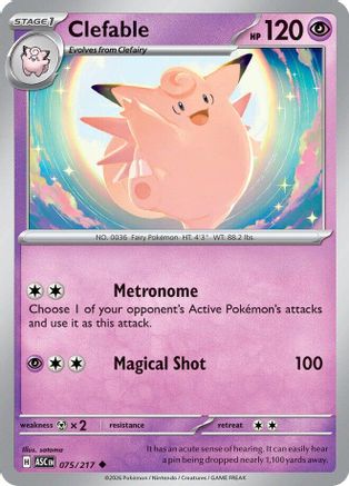 Clefable - ME: Ascended Heroes #075