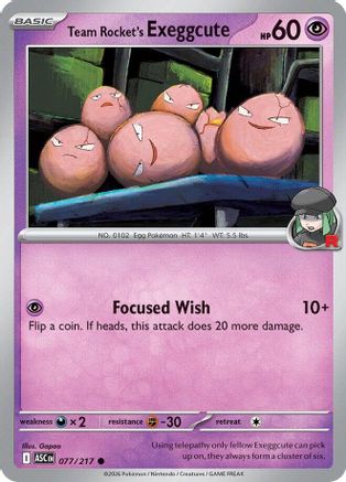 Team Rocket's Exeggcute - ME: Ascended Heroes #077