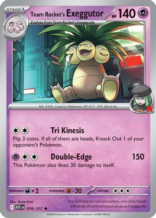 Team Rocket's Exeggutor - ME: Ascended Heroes #078