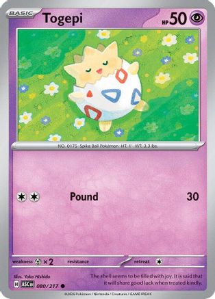 Togepi - ME: Ascended Heroes #080