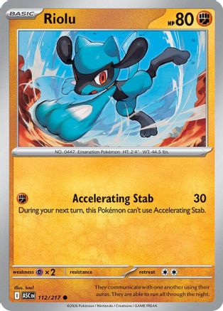 Riolu - ME: Ascended Heroes #112
