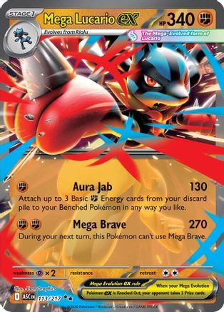 Mega Lucario ex - ME: Ascended Heroes #113