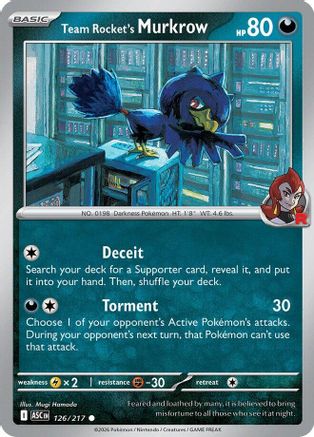 Team Rocket's Murkrow - ME: Ascended Heroes #126
