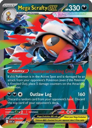 Mega Scrafty ex - 135/217 - ME: Ascended Heroes #135