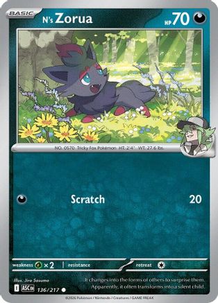 N's Zorua - ME: Ascended Heroes #136