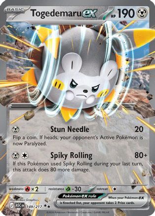 Togedemaru ex - ME: Ascended Heroes #149