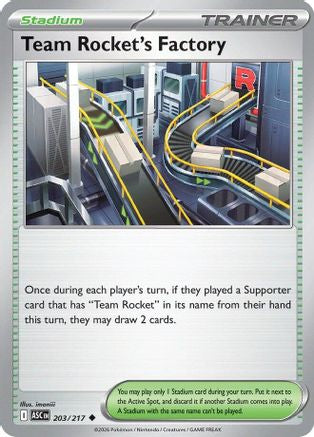 Team Rocket's Factory - ME: Ascended Heroes #203