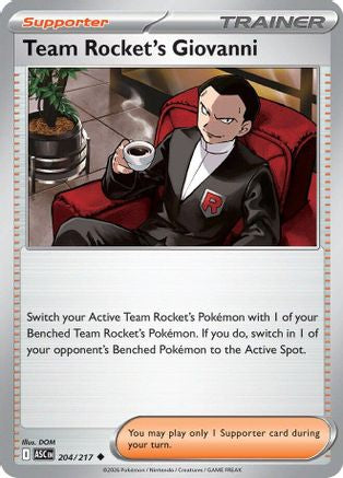 Team Rocket's Giovanni - ME: Ascended Heroes #204