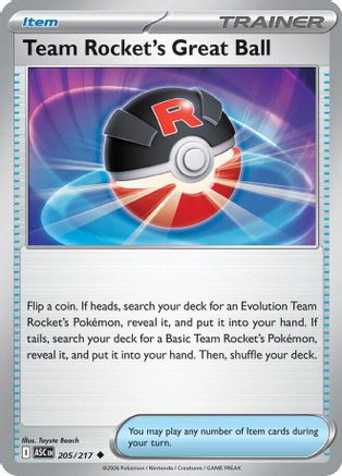 Team Rocket's Great Ball - ME: Ascended Heroes #205