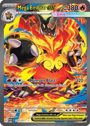Mega Emboar ex - 273/217 - ME: Ascended Heroes #273