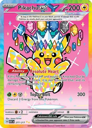 Pikachu ex - 277/217 - ME: Ascended Heroes #277