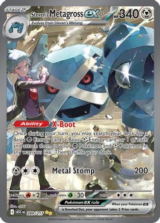 Steven's Metagross ex - ME: Ascended Heroes #289