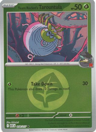 Team Rocket's Tarountula (Energy Symbol Pattern) - ME: Ascended Heroes #018