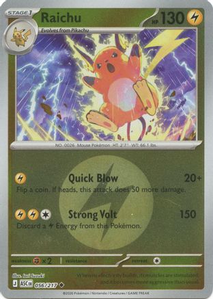 Raichu (Energy Symbol Pattern) - ME: Ascended Heroes #056