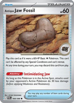 Antique Jaw Fossil - ME03: Perfect Order #068