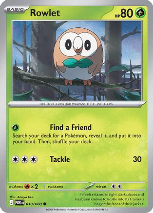 Rowlet - 010/088 - ME03: Perfect Order #010