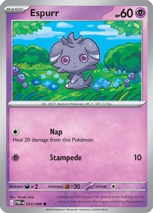 Espurr - 033/088 - ME03: Perfect Order #033