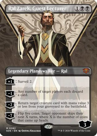 Ral Zarek, Guest Lecturer (Borderless) - Secrets of Strixhaven #282