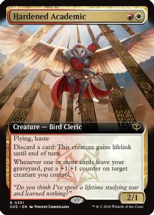 Hardened Academic (Extended Art) - Secrets of Strixhaven #351