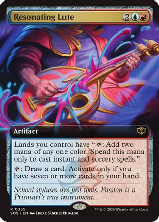 Resonating Lute (Extended Art) - Secrets of Strixhaven #355