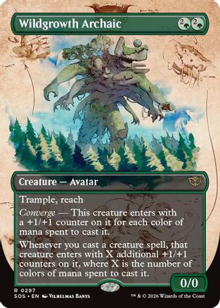 Wildgrowth Archaic (Borderless) - Secrets of Strixhaven #297
