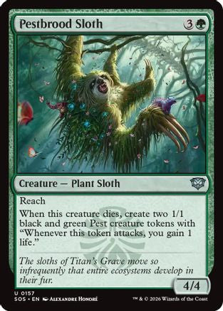 Pestbrood Sloth - Secrets of Strixhaven #157