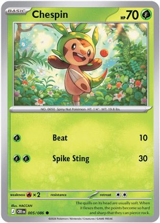 Chespin - 005/086 - ME04: Chaos Rising #005