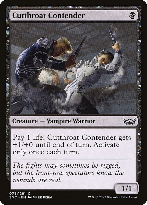 Cutthroat Contender — SNC — 73