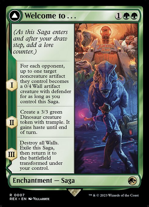 *Foil Welcome to . . . // Jurassic Park — REX — 7