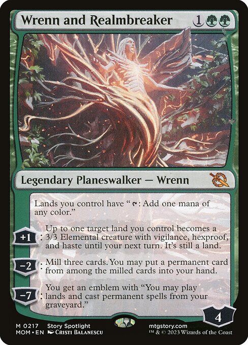 Wrenn and Realmbreaker - (mom March of the Machine-217) - Near Mint