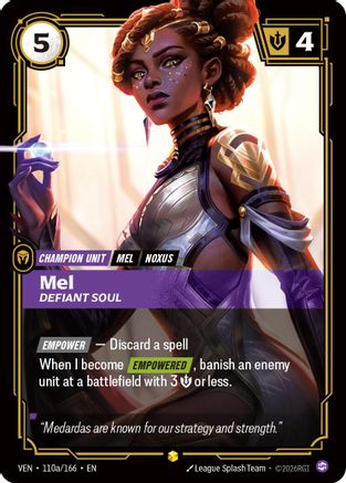 Mel, Defiant Soul (Alternate Art) - Vendetta #110a