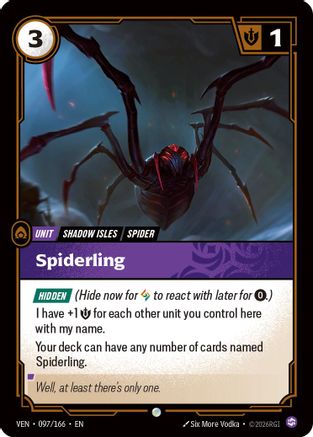 Spiderling - Vendetta #097