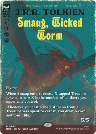 Smaug, Wicked Worm (Borderless) - The Hobbit #245