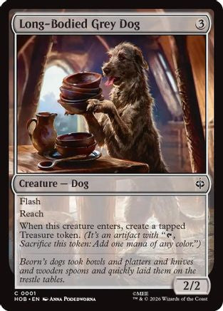 Long-Bodied Grey Dog - The Hobbit #1