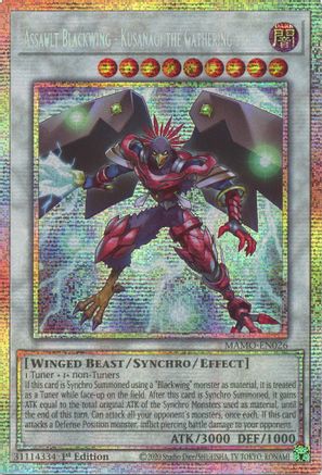 Assault Blackwing - Kusanagi the Gathering Storm (Starlight Rare) - Magnificent Monsters #MAMO-EN026