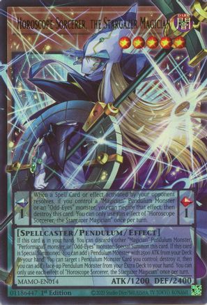 Horoscope Sorcerer, the Stargazer Magician (Extended Art) - Magnificent Monsters #MAMO-EN014