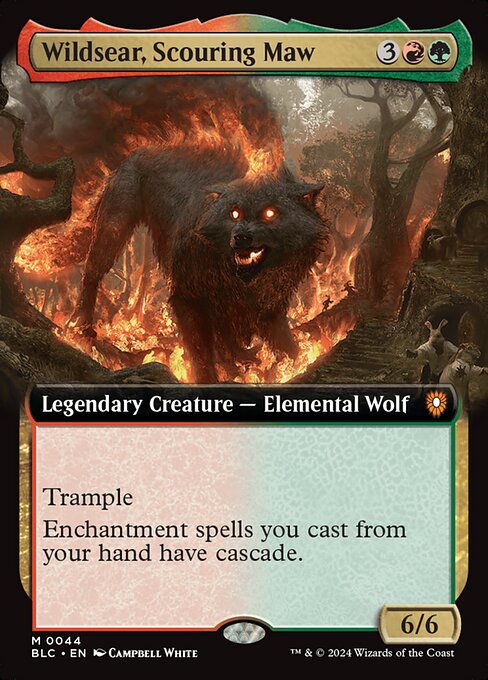 *Foil Wildsear, Scouring Maw — BLC — 44